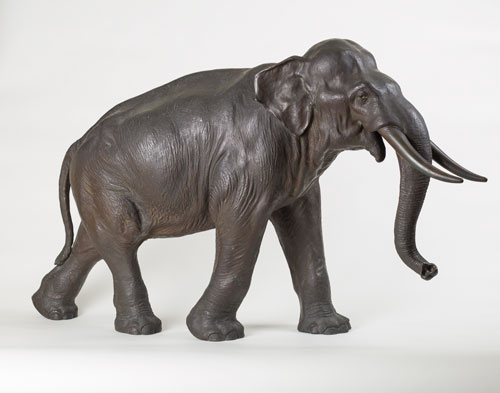 Elephant, bronze, late 19th century, by Yukimane (Japan, 1856-1901). Collection of the Berkshire Museum.