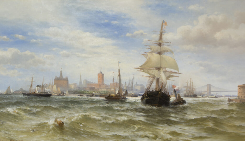 City and Harbor of New York by Edward Moran